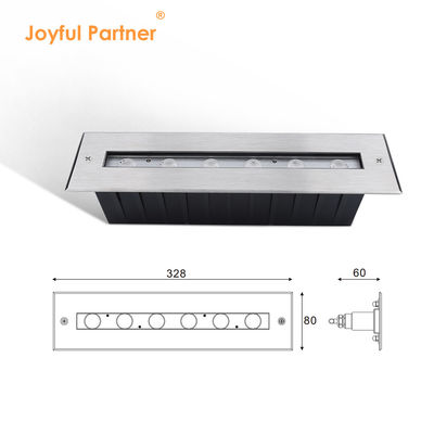 Nuovo rettangolo luminoso fascio asimmetrico IP68 SS316L luce subacquea LED luce sommergibile