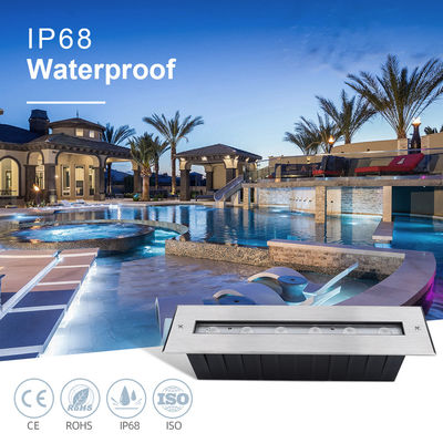 Nuovo rettangolo luminoso fascio asimmetrico IP68 SS316L luce subacquea LED luce sommergibile