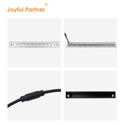 Alta qualità rettangolo luminoso fascio asimmetrico IP68 SS316L luce subacquea lineare lavastoviglie LED piscina luce