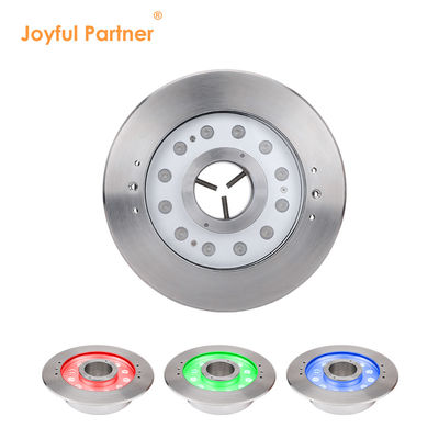Lampada a fontana subacquea IP68 12W 24W 36W Acciaio inossidabile RGB bianco caldo 316L