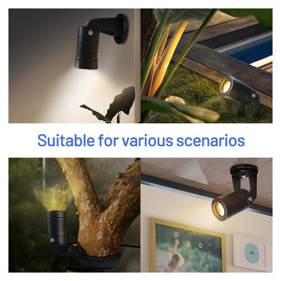 Lampada per il giardino a LED con base di montaggio in spigolo o alluminio