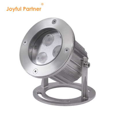 IP68 Acciaio inossidabile impermeabile 316 3x2W luci a LED per stagno con base di montaggio