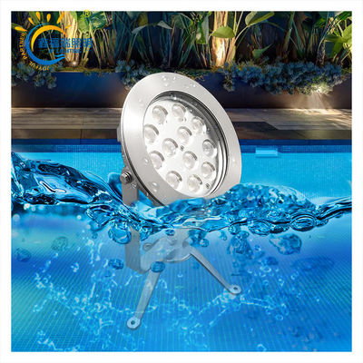 CE ROHS Certificazione DC 24V IP68 Fornitura di fabbrica 12X1W LED monocolore immersibile basso voltaggio luci di stagno