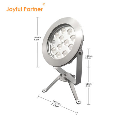 2024 Nuova 12x4W RGBW 3in1 48W DMX Controllo Acciaio inossidabile IP68 12V luci a LED sommergibili