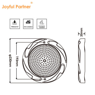 Illuminazione per piscine sottomarine IP68 AC12V ABS+PC RGBW SMD 2835