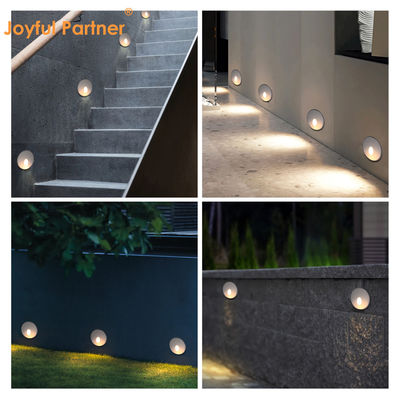 2W luce a LED DC24V luci a gradino bianco caldo IP65 impermeabile luce da parete scala con montaggio in plastica