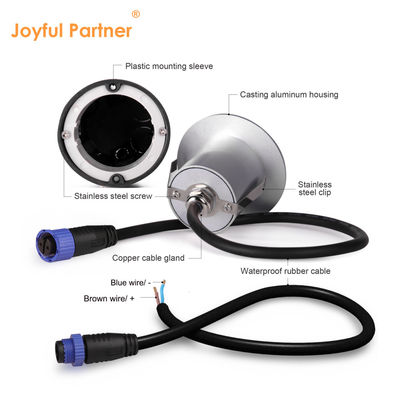 12VDC / 24VDC Cassa di alluminio di fusione moderna Forma rotonda IP65 Giardino luce da parete esterna