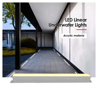 Illuminazione lineare piscina IP68 esterno DC24V 316 in acciaio inossidabile LED lineare lampada a barra Bianco freddo