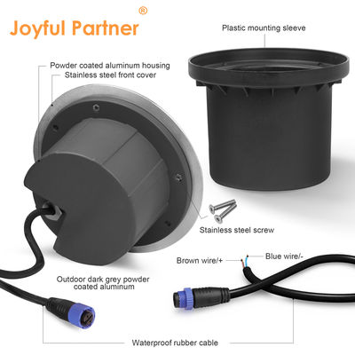 In acciaio inossidabile luce sotterranea forte capacità di carico portante AC 100-240V IP67 impermeabile per il giardino