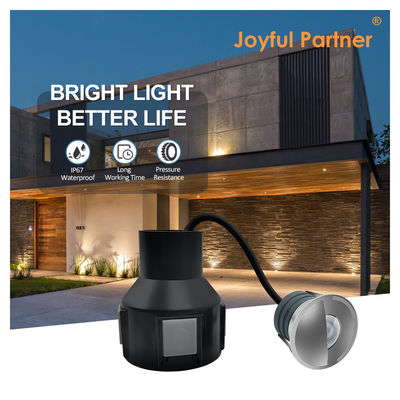 Luci sotterranee a LED 1W 2W DC12/24V IP67 Alloggiamento in alluminio Copertura frontale in acciaio inossidabile Riempito in resina