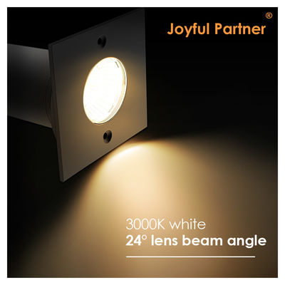 DC AC COB Led Aluminum Square Shape 304ss Copertura anteriore LED Ground Light For Garden