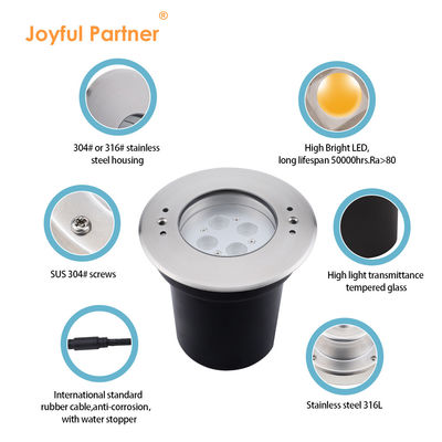 Lampade di piscina subacquea a LED 4W 8W 12W 24VDC IP68 Acciaio inossidabile impermeabile 316 RGB 3in1 per piscine