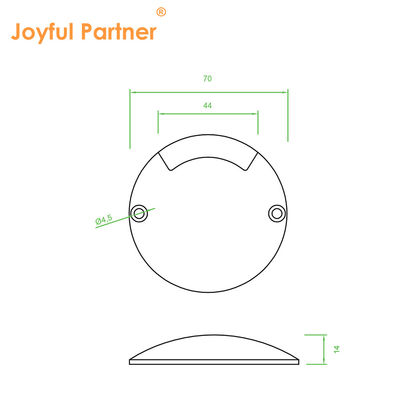 Mini Outdoor Small Size1w Aluminum IP67 Inground Deck Light per il giardino del parco a tema