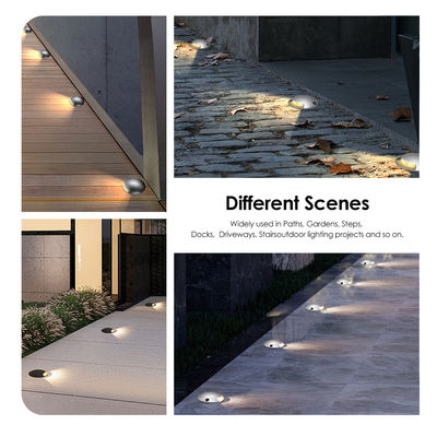 1W Corridoio a scatto in incasso Luce ultra sottile DIA70mm DC 24V 3000k Bianco caldo Per illuminazione esterna