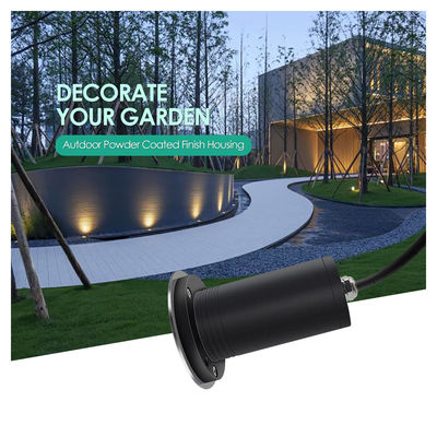 6W Quadratura Luce sotterranea Esterno IP67 impermeabile montato in incasso COB nero alluminio