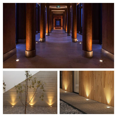 6W Quadratura Luce sotterranea Esterno IP67 impermeabile montato in incasso COB nero alluminio
