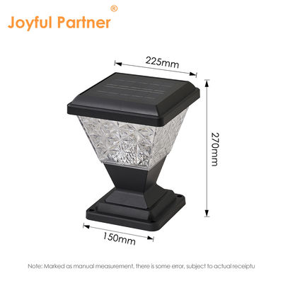 Luce da pilastro solare 150lm/W Anti UV PC alloggiamento telecomando 6500K