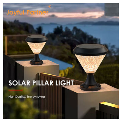 Lampade a bolletto solare Materiale ABS Pannelli a slitta policristallini Epistar SMD DIA245mm IP65 APP Controllato impermeabile