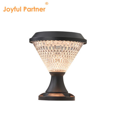 Lampade a bolletto solare Materiale ABS Pannelli a slitta policristallini Epistar SMD DIA245mm IP65 APP Controllato impermeabile