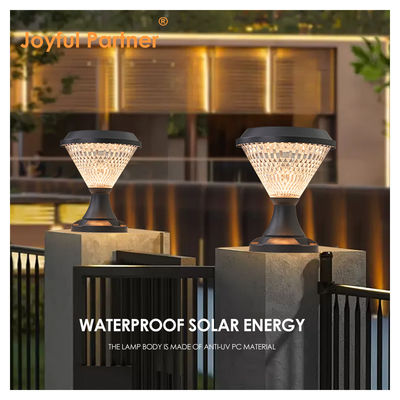 Lampade a bolletto solare Materiale ABS Pannelli a slitta policristallini Epistar SMD DIA245mm IP65 APP Controllato impermeabile
