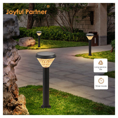 Super luminoso luce solare di percorso di luci di alluminio materiale ABS + PC controllo della luce intelligente bianco caldo per il giardino paesaggistico