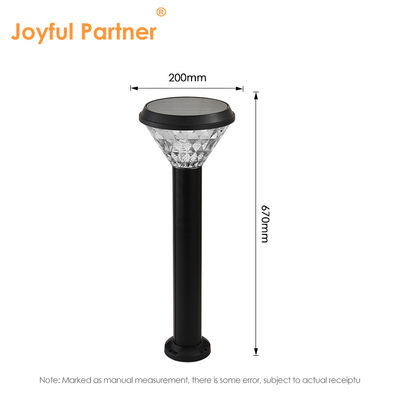 Luci per giardino solare per esterni fino a 12 ore di durata Lenti di plastica Materiale in alluminio ABS Controllo della luce con Epistar SMD