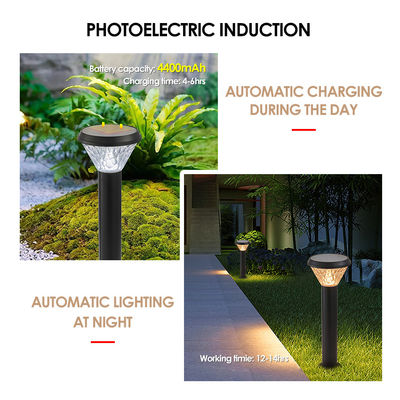 Illuminazione di percorso solare con telecomando prestazioni durature 5W carica solare bianca calda con accensione automatica