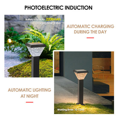 Luci solari esterne IP65 impermeabile Epistar 2835 telecomando Bianco fresco 2 anni di garanzia per il percorso di spike in terra