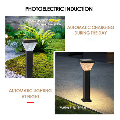 Luce per prato solare all'aperto a LED Batteria di grande capacità ABS Materiale in alluminio colore RGB adatto per i parchi del cortile