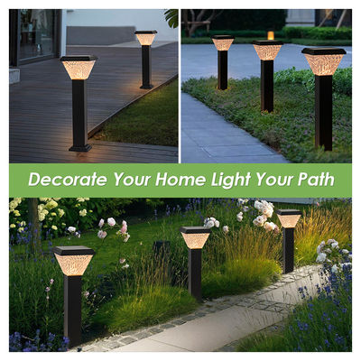 Luce per prato solare all'aperto a LED Batteria di grande capacità ABS Materiale in alluminio colore RGB adatto per i parchi del cortile
