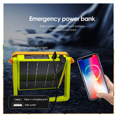 IP65 LED impermeabile luce solare 5054 Epistar LED 1000LM con batteria ricaricabile da 7500mAh