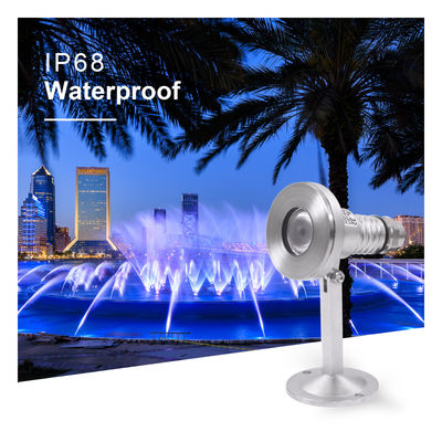 Lampada a LED impermeabile DC24V 12V RGB con supporto di montaggio certificato CE IP68