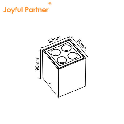 Joyful LED Parete soffitto Superficie di montaggio luce 4W 8W 220V AC corpo in alluminio