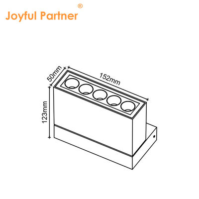 Faretto a LED lineare da incasso ad alto CRI IP65 con faretto antiriflesso Luce lineare da incasso a fascio multifunzione a LED