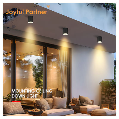 Illuminazione a parete a cilindro scuro a LED per il giardino esterno