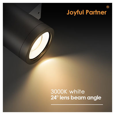 Lampada da parete esterna montata su e giù legata all'alluminio estruso 3000-6000K 18W 24W lampada da parete esterna Cob LED Nero colore dell'alloggiamento