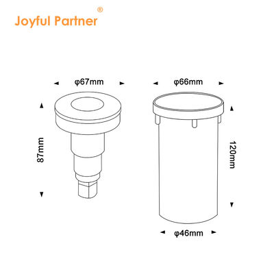 Faretto subacqueo a LED di alta qualità, mini formato, DIA67MM, per esterni, IP68, DC24V, adatto per piscina