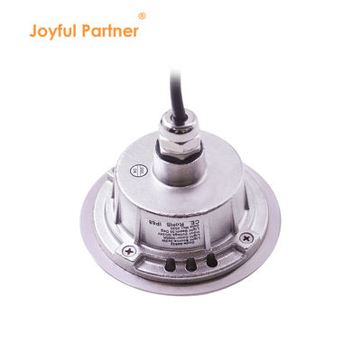 Luce LED subacquea 3W DIA118MM IP68 316 Acciaio inossidabile caldo bianco DC24V Con manica di montaggio in plastica