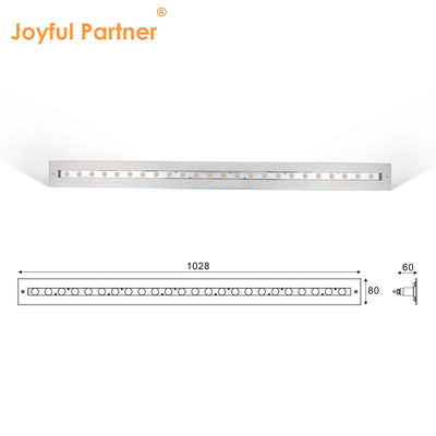 IP68 luce lineare subacquea in acciaio inossidabile 316 24W LED DALI Dimmabile con manica di montaggio in plastica