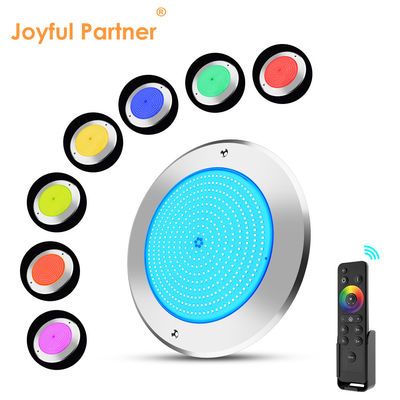 Lampade da piscina a LED subacquee 316 in acciaio inossidabile 25W Smd2835 Resina Riempita 3000K RGB Lampada da piscina SMD 2835 AC 12v IP68 Full Waterproof