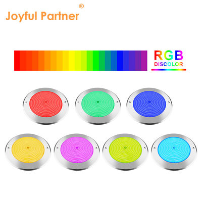 Lampade da piscina a LED subacquee 316 in acciaio inossidabile 25W Smd2835 Resina Riempita 3000K RGB Lampada da piscina SMD 2835 AC 12v IP68 Full Waterproof