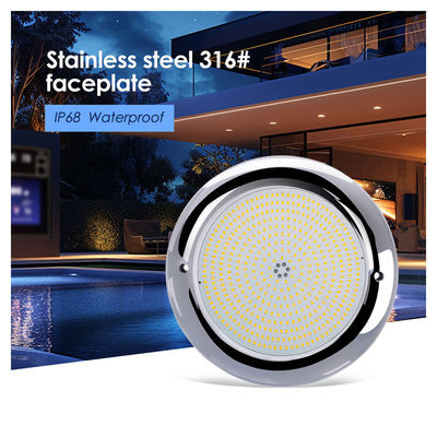 Potente LED Pool Light Controllo Wifi AC12V IP68 25W Riempito di resina RGB LED PAR56 Montato in superficie