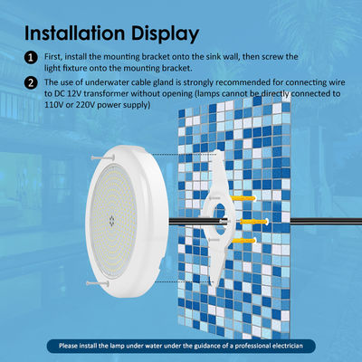 DMX luci piscina IP68 18W AC12V telecomando PC impermeabile PAR56 luce bianca