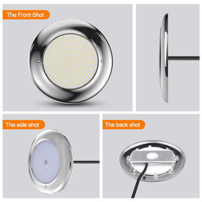 LED PAR56 luce piscina 18W-35W IP68 impermeabile AC12V acciaio inox