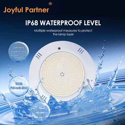 Resina epossidica riempita piscina subacquea luce muro montato alloggiamento ABS IP68 AC12V 18W Dia 260mm