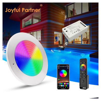 Lampada di piscina a LED impermeabile PAR56 316 SS alloggiamento ABS ultra sottile 7.5mm Resina riempita di parete montata 230MM 18W 25W DC AC12V