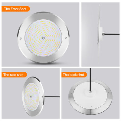 Luci per piscina con telecomando in acciaio inossidabile 316 a montaggio superficiale 42W RGB AC12/24V