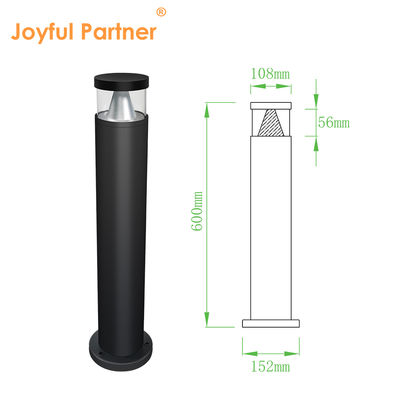 Luci per sentieri da giardino per esterni impermeabili IP65 approvate CE RoHS DC 24v LED Bridgelux 3000K DIA 108MM con trattamento antiruggine