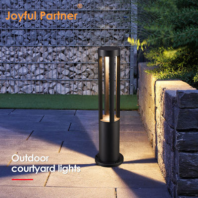 Lampada da colonna per esterni IP65 impermeabile per villa, 10W, in alluminio pressofuso, 220V, con illuminazione a 360 gradi per vialetti