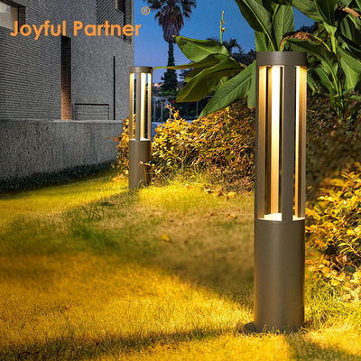 Lampada da colonna per esterni IP65 impermeabile per villa, 10W, in alluminio pressofuso, 220V, con illuminazione a 360 gradi per vialetti